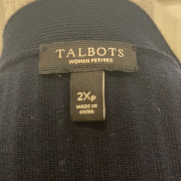 Talbots Navy Blue Duster Sweater - Picture 6 of 6